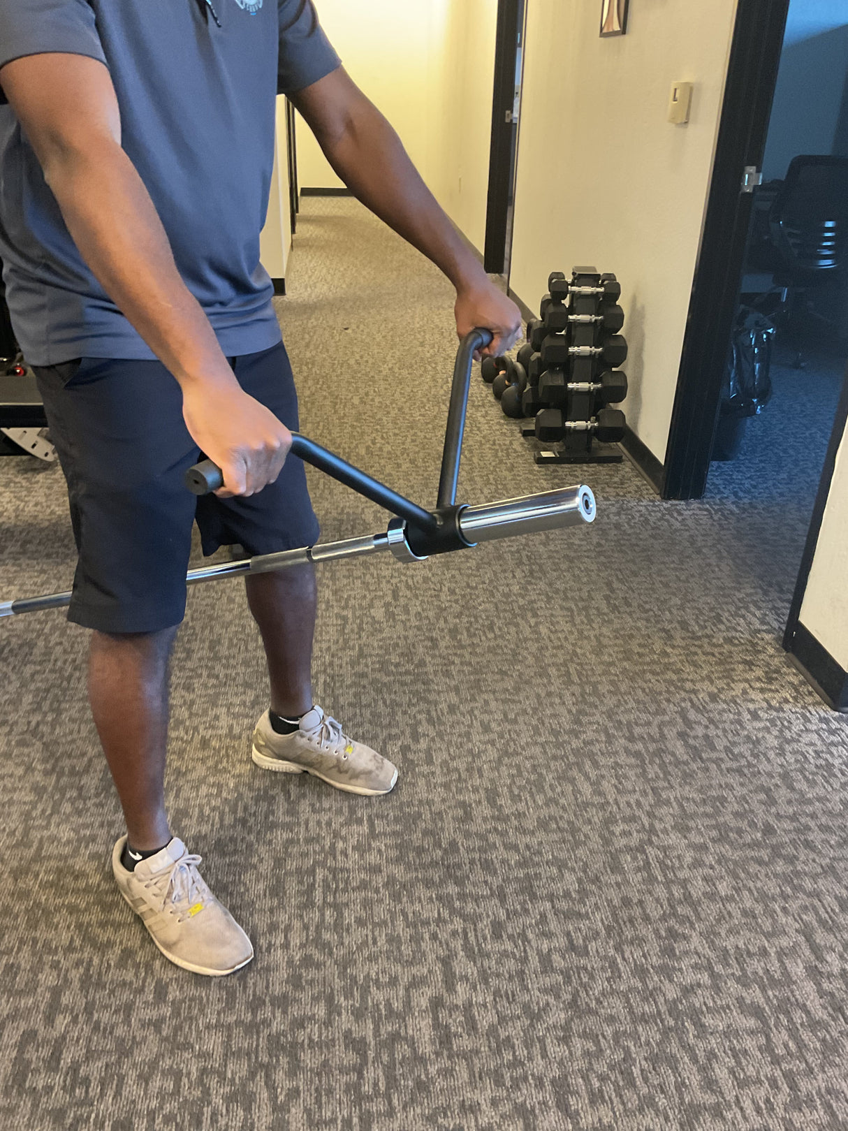 SFE Landmine Handle Attachment – Rotating Grip T-Bar Row Handle for Barbell Landmine Exercises