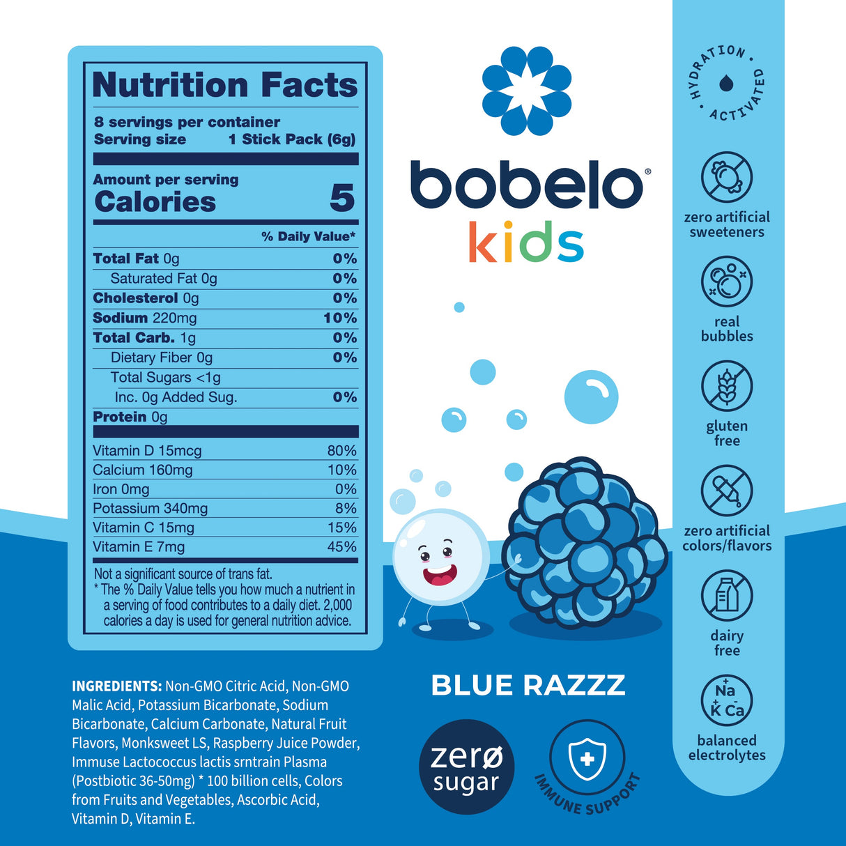 Postbiotic (Kids) Blue Razzz