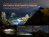 Fenix LR36R White Laser Searching Flashlight