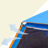 GlareWheel Instant Pop Up Tent 5 Person Blue