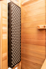 Peak Saunas Rainier 1-Person Full Spectrum Infrared Sauna with XL Medical-Grade Red Light Therapy & Smart WiFi App Control
