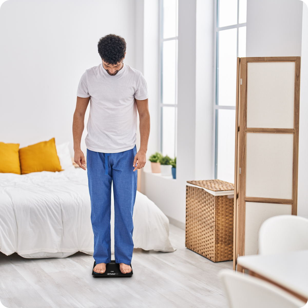 COUNTO Smart Body Scale – Digital Bluetooth Scale with Body Composition Analyzer, App Sync, Athlete & Baby Mode