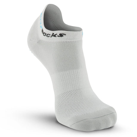 Gray Ankle Grip Socks