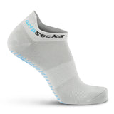 Gray Ankle Grip Socks
