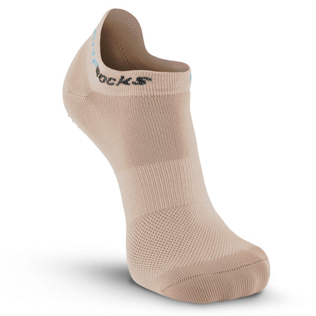Beige Ankle Grip Socks