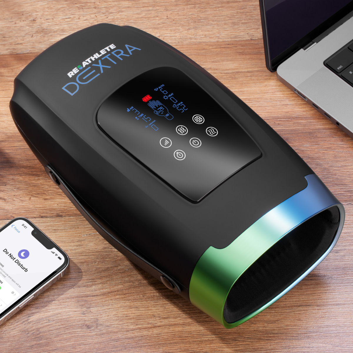 DEXTRA Cordless Hand Massager – Portable Acupressure, Heat & Vibration Therapy for Hand Pain Relief & Flexibility