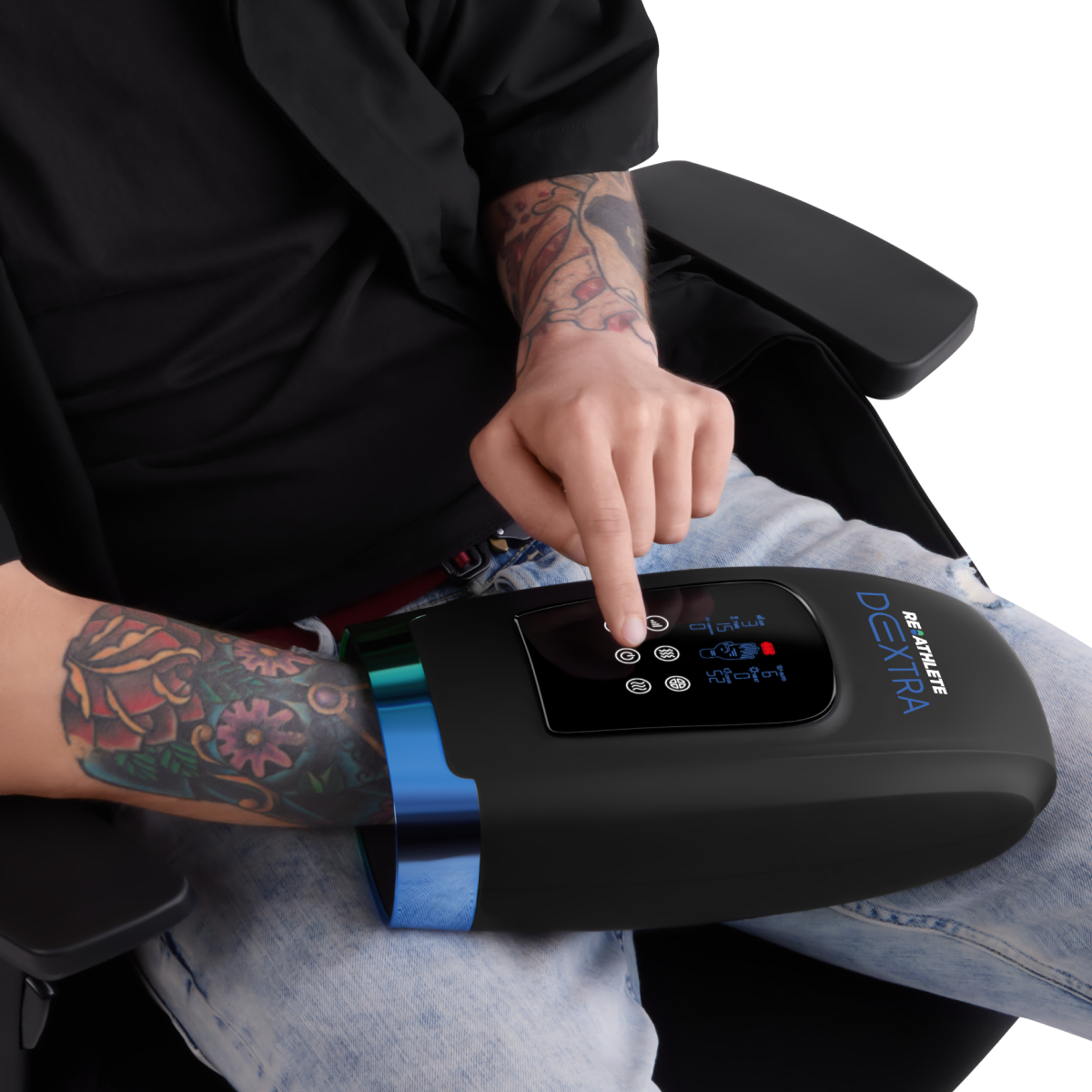 DEXTRA Cordless Hand Massager – Portable Acupressure, Heat & Vibration Therapy for Hand Pain Relief & Flexibility