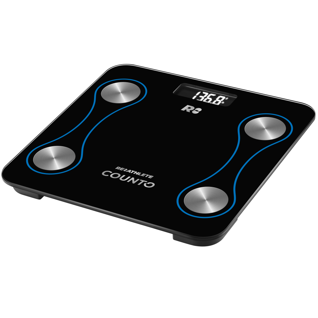 COUNTO Smart Body Scale – Digital Bluetooth Scale with Body Composition Analyzer, App Sync, Athlete & Baby Mode