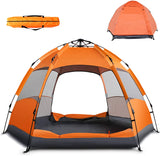 GlareWheel Instant Pop Up Tent 4 Person Orange