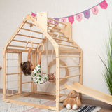 Wooden Climbing Playhouse