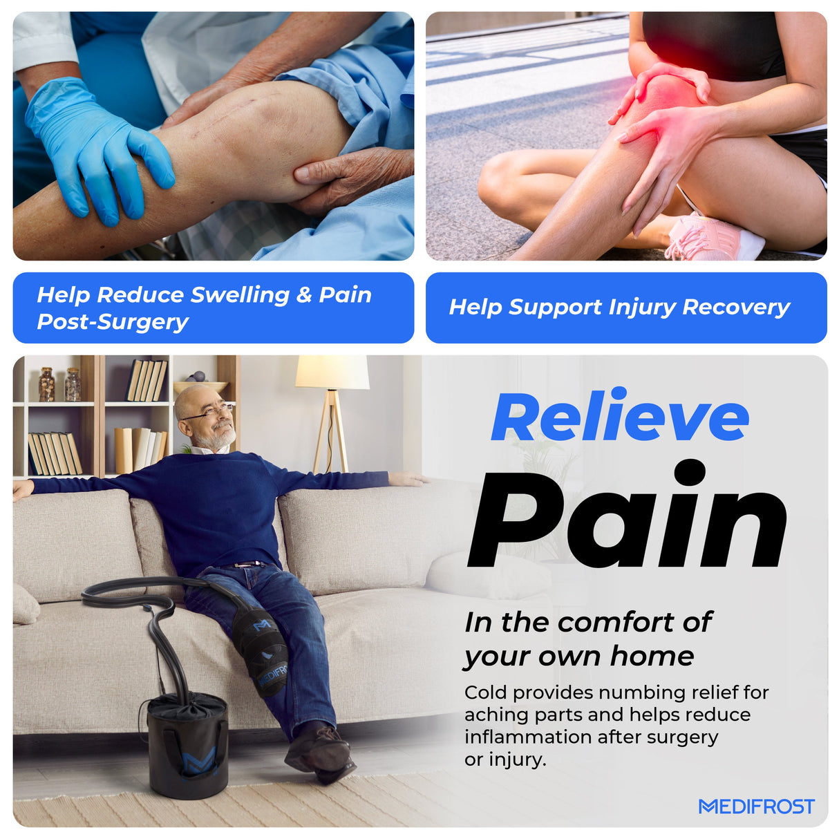 MediFrost Cold Therapy Gel Pack – Reusable Ice Pack for Swelling, Pain Relief & Injury Recovery