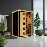 Peak Saunas Everest 2-Person Full Spectrum Infrared Sauna with XL Medical-Grade Red Light Therapy & Smart WiFi App Control