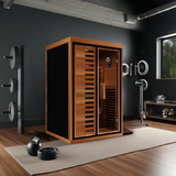 Peak Saunas Fuji 2-Person Full Spectrum Infrared Sauna with XL Medical-Grade Red Light Therapy & Smart WiFi App Control