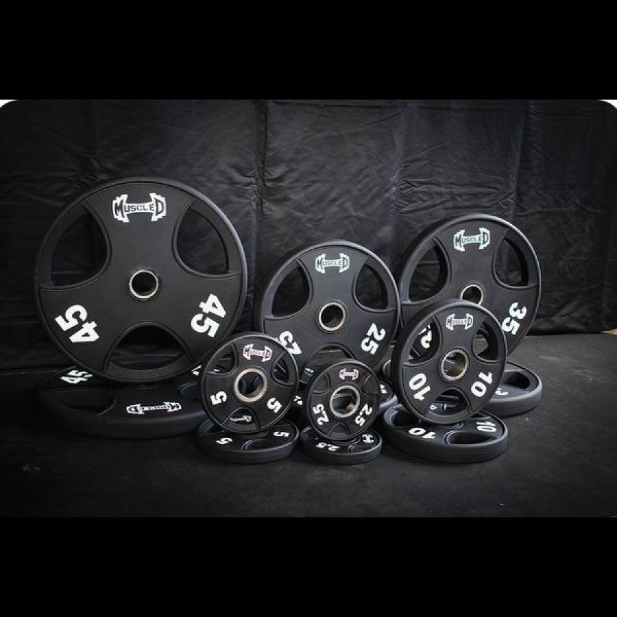 Urethane Olympic Weight Plates – Muscle D Fitness (Pairs & Sets)