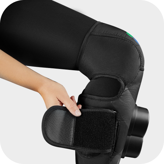 XPRESS Heated Knee Compression Wrap – Targeted Heat & Pressure Therapy for Knee, Calf & Thigh Pain Relief