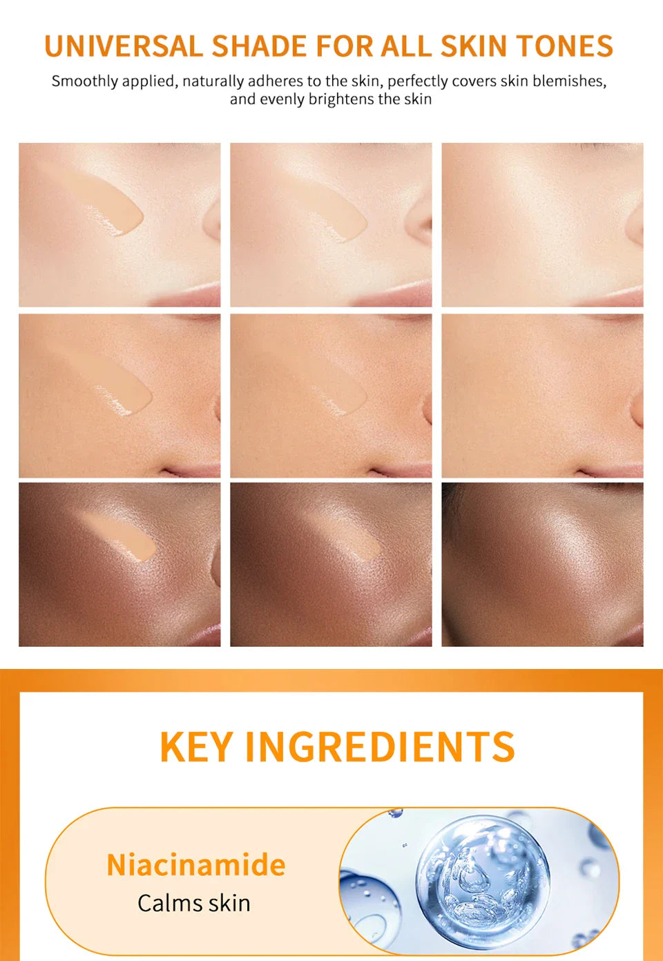 SPF40 Tinted Moisturizing VC Sunscreen Skin Protection Refreshing Makeup Sunscreen Cream UV Anti-aging Resistance Sunscreen