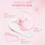 5/3pcs/Set Sakura Skin Care Sets Face Cream Serum Toner Facial Cleanser Sunscreen Eye Cream Gift Box Face Skin Care Set Product
