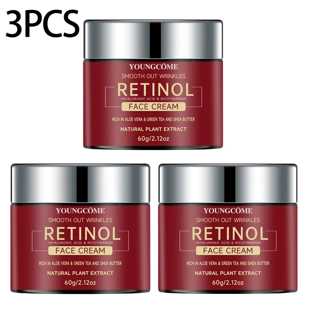 Retinol Lifting & Firming Face Cream – Anti-Aging, Moisturizing, Brightening Skincare for All Skin Types (1/3 PCS – 30g/60g)