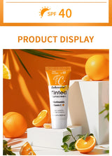 SPF40 Tinted Moisturizing VC Sunscreen Skin Protection Refreshing Makeup Sunscreen Cream UV Anti-aging Resistance Sunscreen