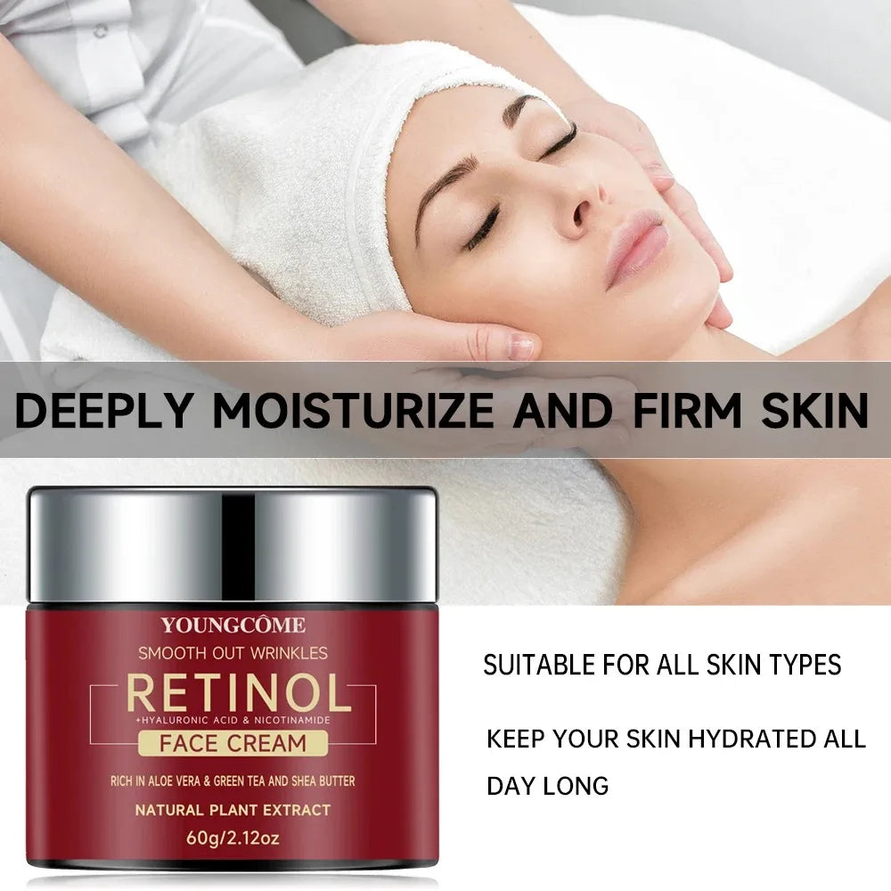 Retinol Lifting & Firming Face Cream – Anti-Aging, Moisturizing, Brightening Skincare for All Skin Types (1/3 PCS – 30g/60g)
