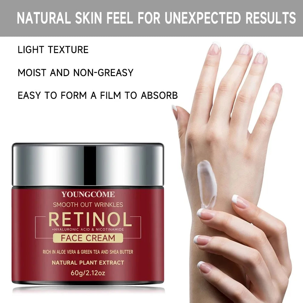 Retinol Lifting & Firming Face Cream – Anti-Aging, Moisturizing, Brightening Skincare for All Skin Types (1/3 PCS – 30g/60g)