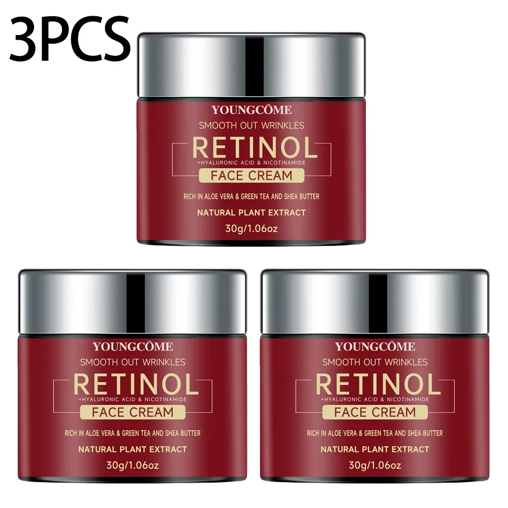 Retinol Lifting & Firming Face Cream – Anti-Aging, Moisturizing, Brightening Skincare for All Skin Types (1/3 PCS – 30g/60g)