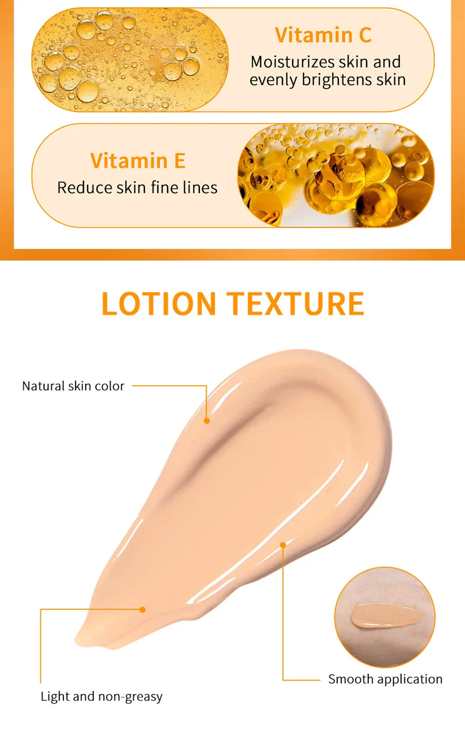 SPF40 Tinted Moisturizing VC Sunscreen Skin Protection Refreshing Makeup Sunscreen Cream UV Anti-aging Resistance Sunscreen