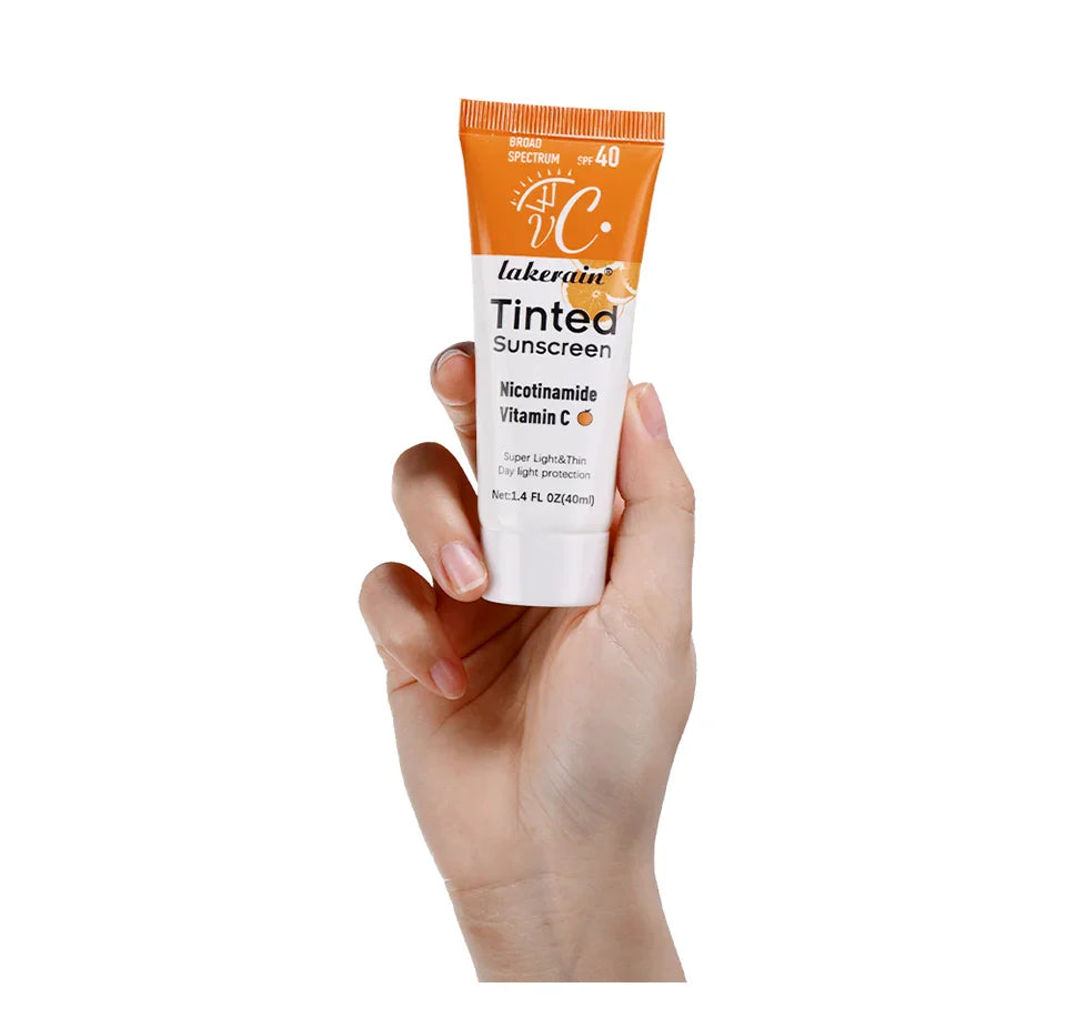 SPF40 Tinted Moisturizing VC Sunscreen Skin Protection Refreshing Makeup Sunscreen Cream UV Anti-aging Resistance Sunscreen