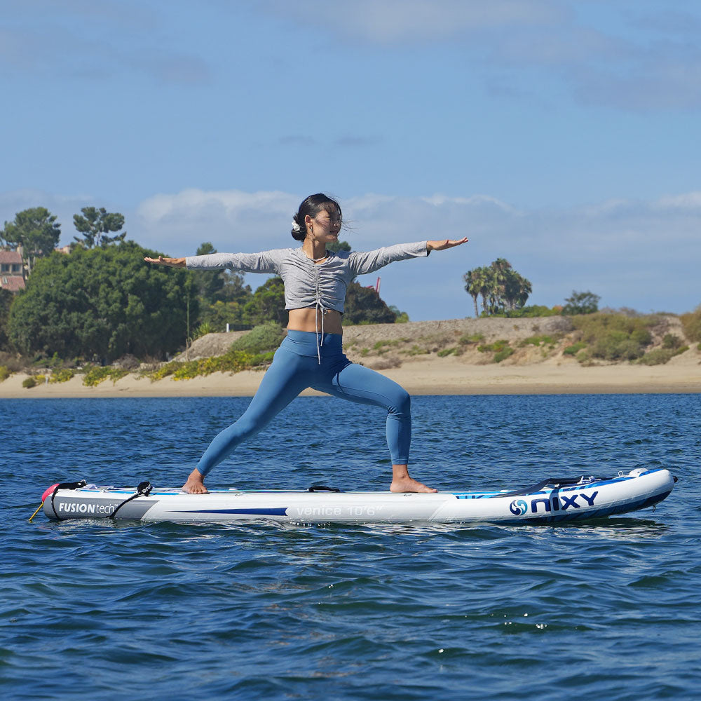NIXY Venice G5 Yoga Paddle Board – 10'6" Inflatable Cruiser SUP for Stability & Wellness