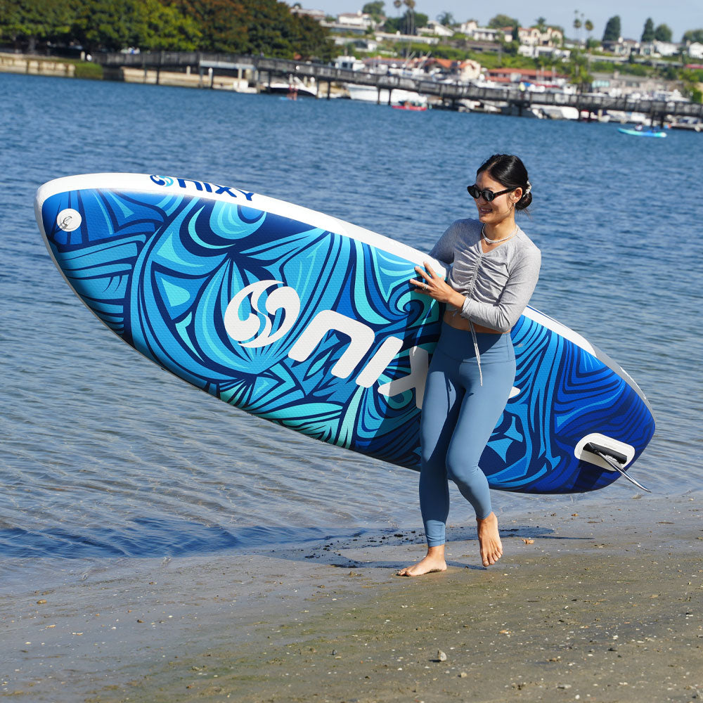 NIXY Venice G5 Yoga Paddle Board – 10'6" Inflatable Cruiser SUP for Stability & Wellness