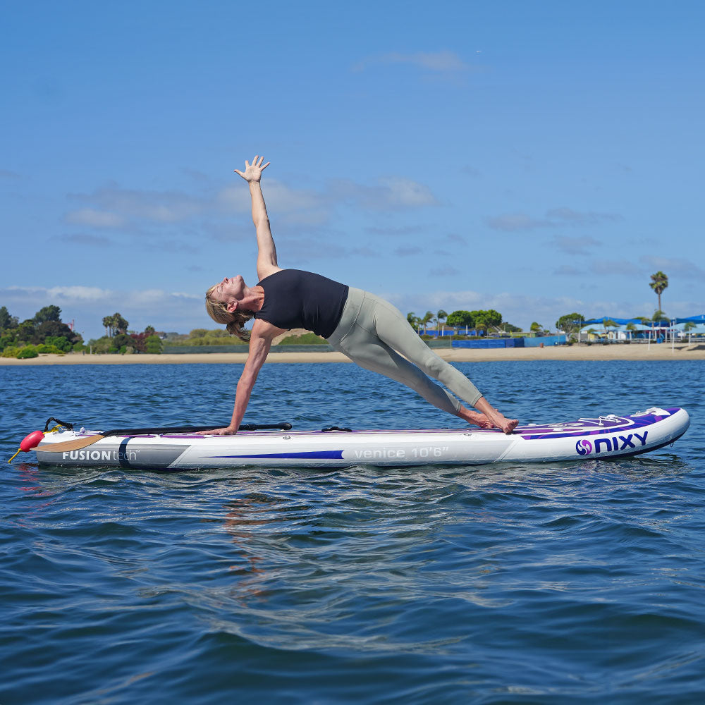 NIXY Venice G5 Yoga Paddle Board – 10'6" Inflatable Cruiser SUP for Stability & Wellness