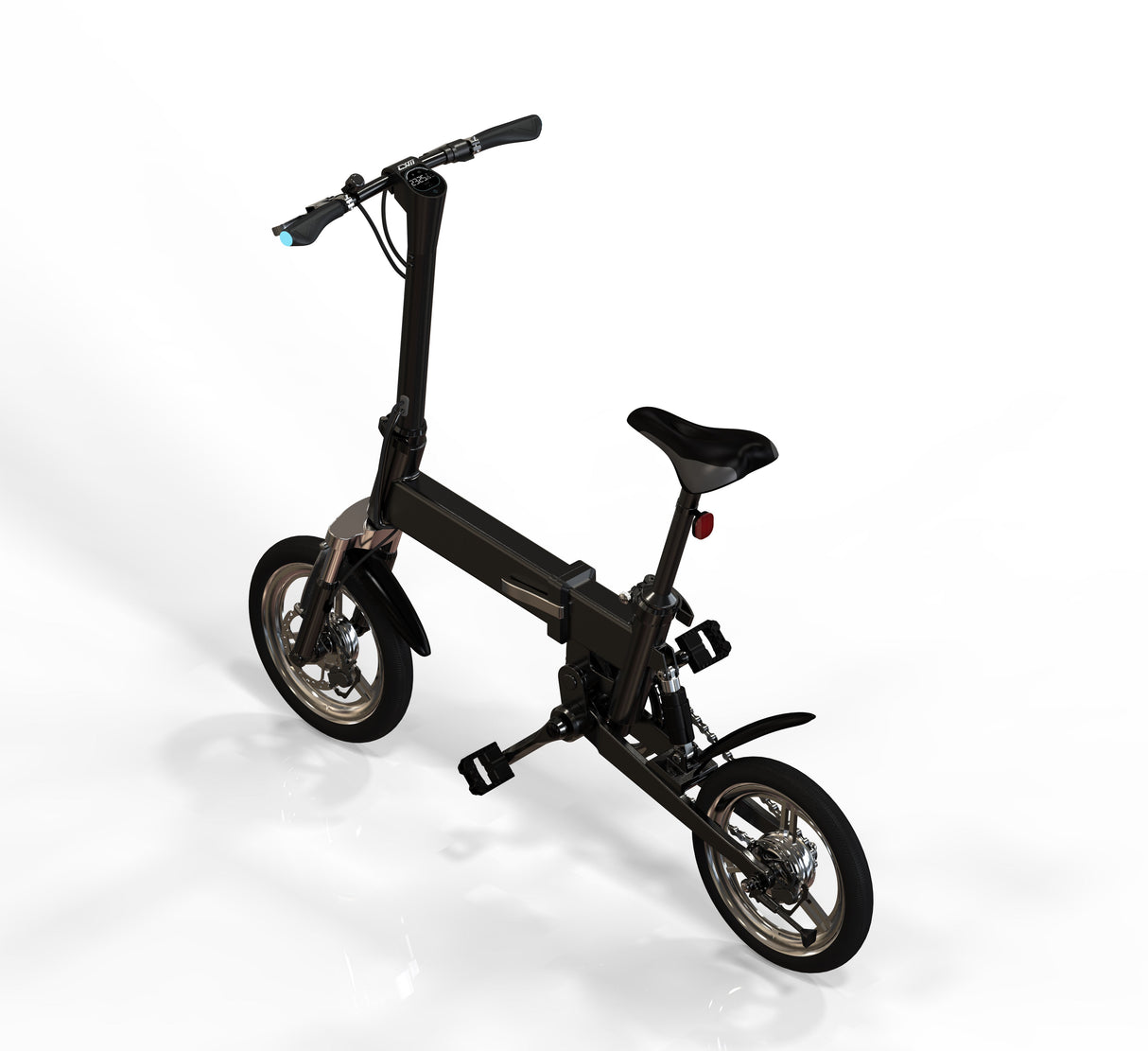 GlareWheel 16'' Folding Electric City Bike X3 Black