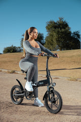 GlareWheel 16'' Folding Electric City Bike X3 Black