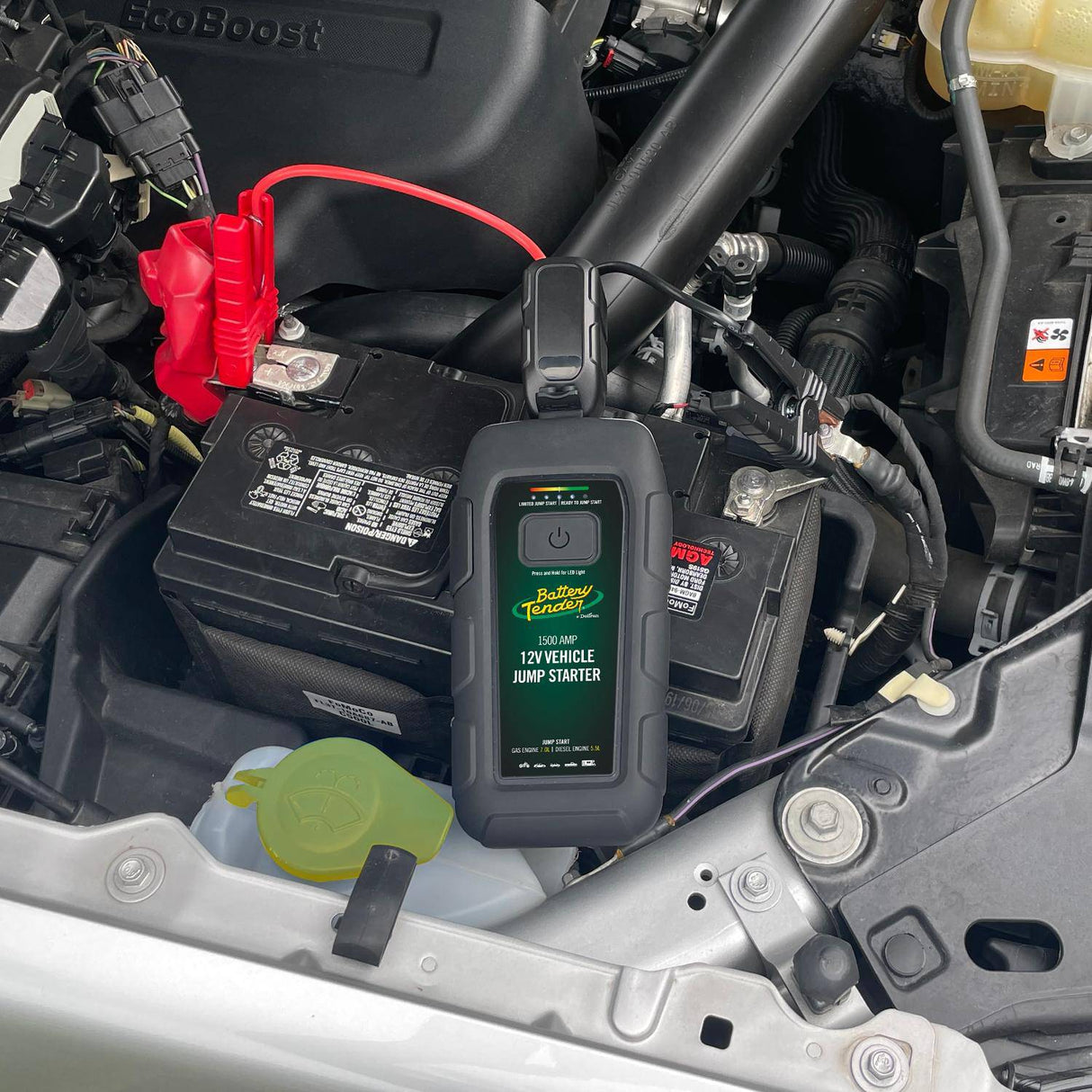 Battery Tender® 1500 AMP Jump Starter & 12000mAh Power Bank – For Gas & Diesel Engines (Up to V8)