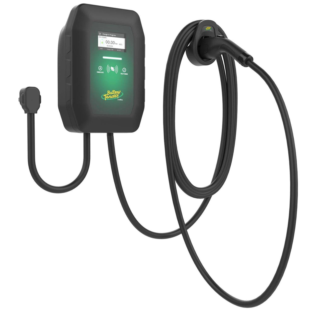 eCharge 40 AMP Level 2 EV Charger – Indoor/Outdoor Wall-Mounted with Plug-In or Hardwired Installation