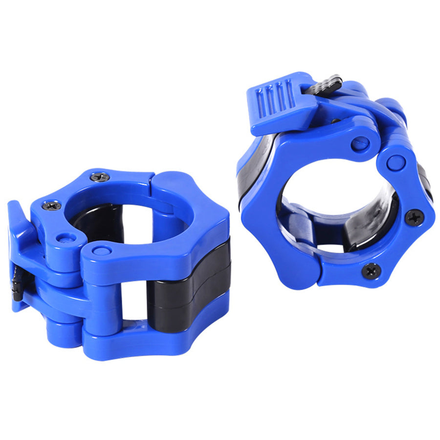 SFE Lock-Jaw Olympic Barbell Collars – Quick-Release 2" Bar Clamps for Secure Weight Lifting, Black (Pair)