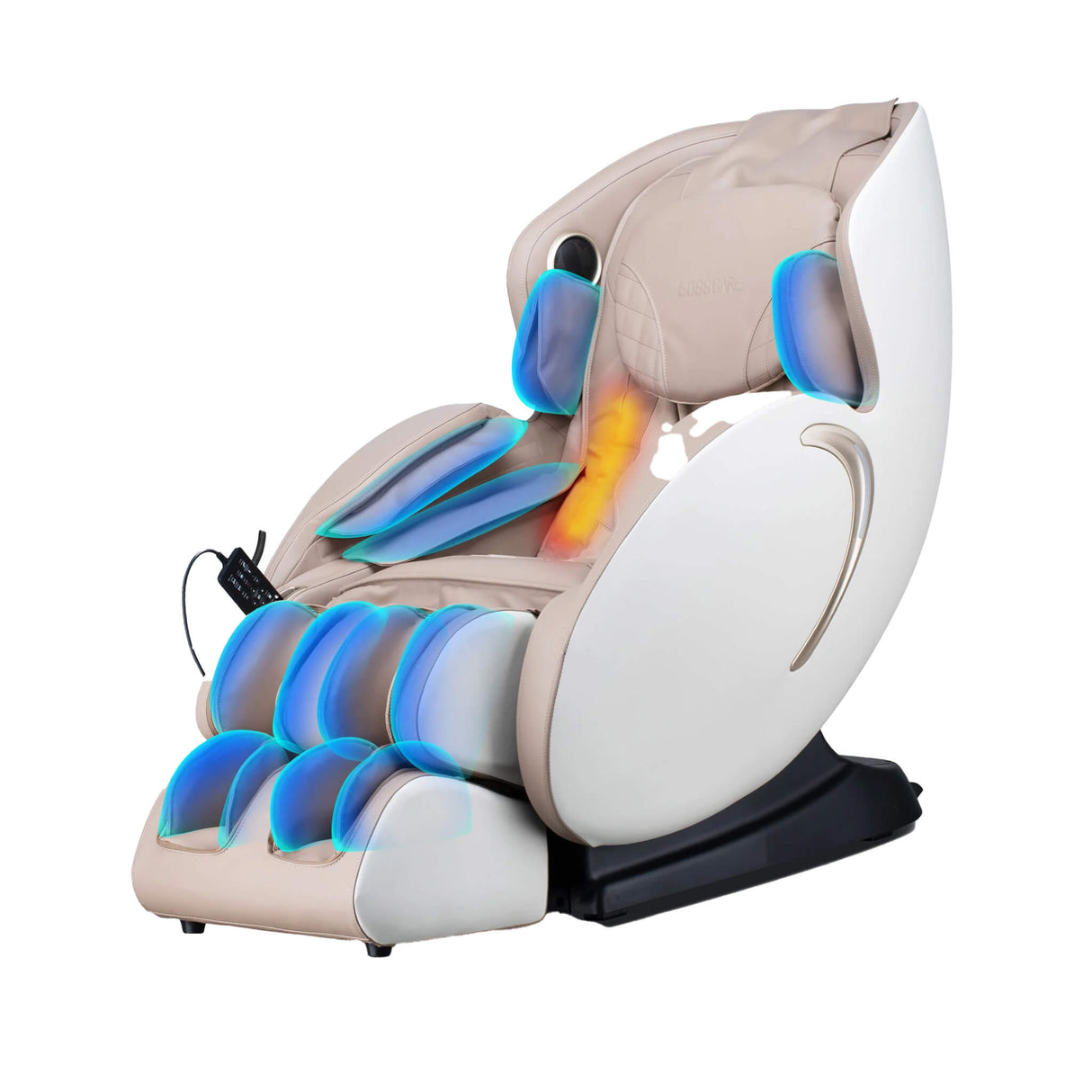 Bosscare 3D Zero Gravity Full Body Shiatsu Massage Chair with Heat, App & Voice Control (SAK32840)