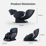 Bosscare 3D Zero Gravity Full Body Shiatsu Massage Chair with Heat, App & Voice Control (SAK32840)
