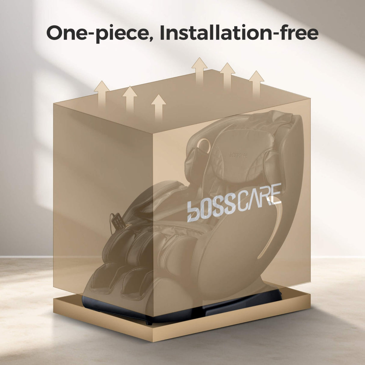 Bosscare 3D Zero Gravity Full Body Shiatsu Massage Chair with Heat, App & Voice Control (SAK32840)