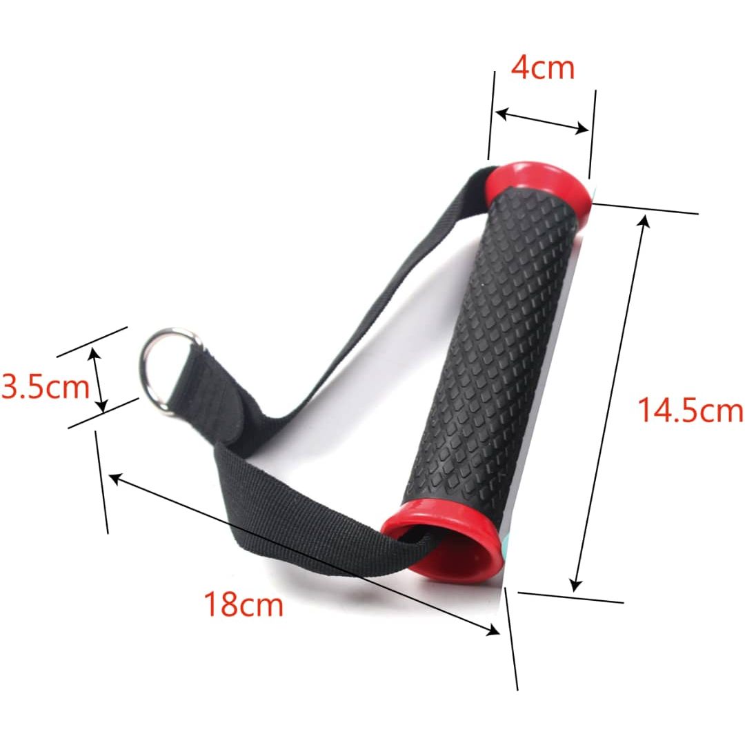 SFE One Arm Cable Attachment – Single Handle Gym Grip with Revolving Hanger & Rubber Grip for Cable Machines