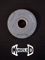 RUBBER COATED COLORED OLYMPIC PLATES: Rubber Plates, per Pair - Muscle D Fitness - Weights Pairs