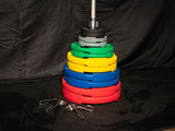 Muscle D 14 Olympic Plates + Bar + Spring Collars - Local Pick Up Only Deal(Paramount,CA)