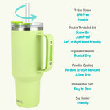 Drinco 30oz Tumbler with Handle (Kiwi)