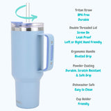 Drinco 40oz Tumbler with Handle (Sky Blue)