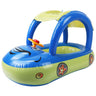 Car-Shaped Baby Float with Canopy – Toddler Swim Ring Toy