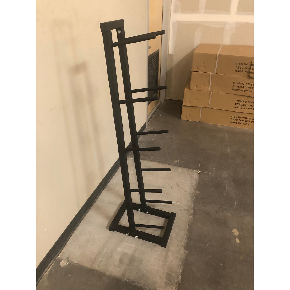 SFE 5-Ball Medicine Ball Rack – Heavy-Duty Steel Storage Stand for Home or Commercial Gym