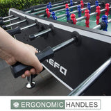 Premium Full-Size Foosball Soccer Table for Adults – 56" Regulation Game Room Table with Chrome Rods & Drink Holders