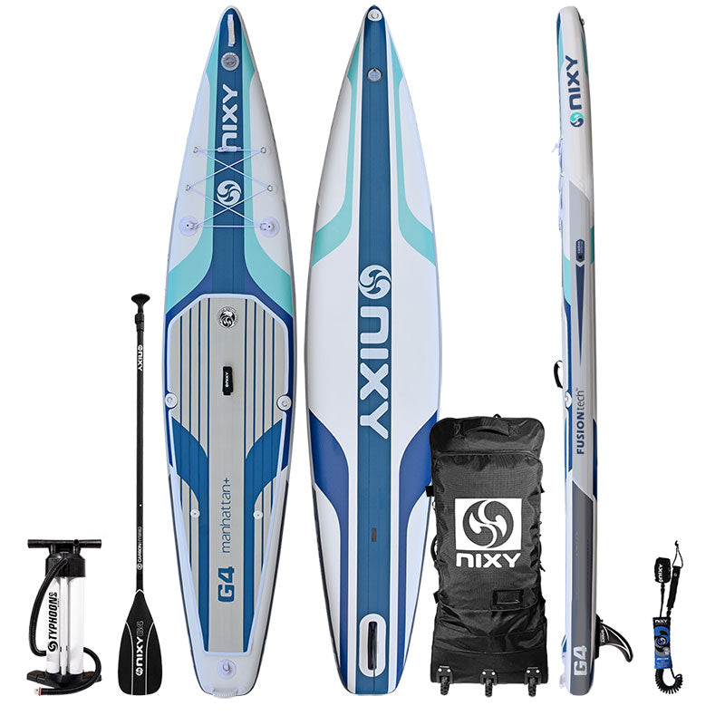 NIXY Manhattan G4 Touring Paddle Board – 12'6" Performance Inflatable SUP for Speed & Distance