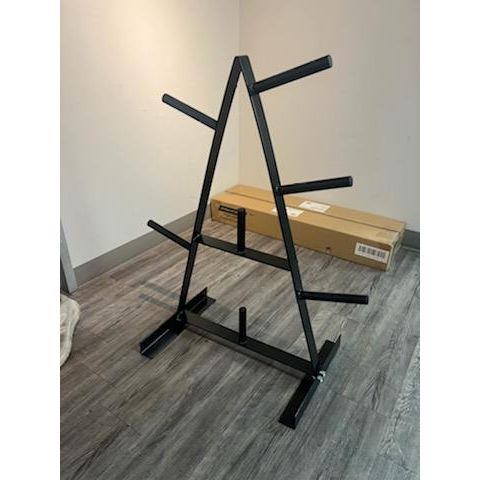 SFE A-Frame Weight Plate Rack – 7-Slot Standard 1-Inch Plate Holder for Home or Gym Storage