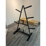 SFE A-Frame Weight Plate Rack – 7-Slot Standard 1-Inch Plate Holder for Home or Gym Storage